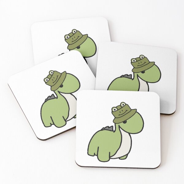 Item preview, Dinosaur in a Frog bucket Hat designed and sold by beckahbrooks.