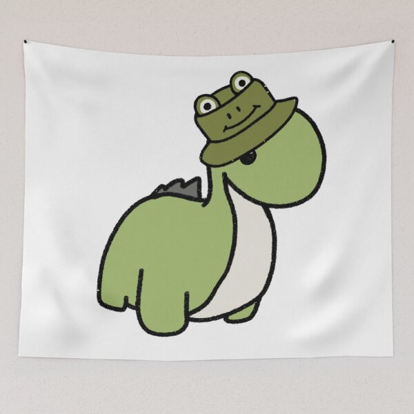 Item preview, Dinosaur in a Frog bucket Hat designed and sold by beckahbrooks.