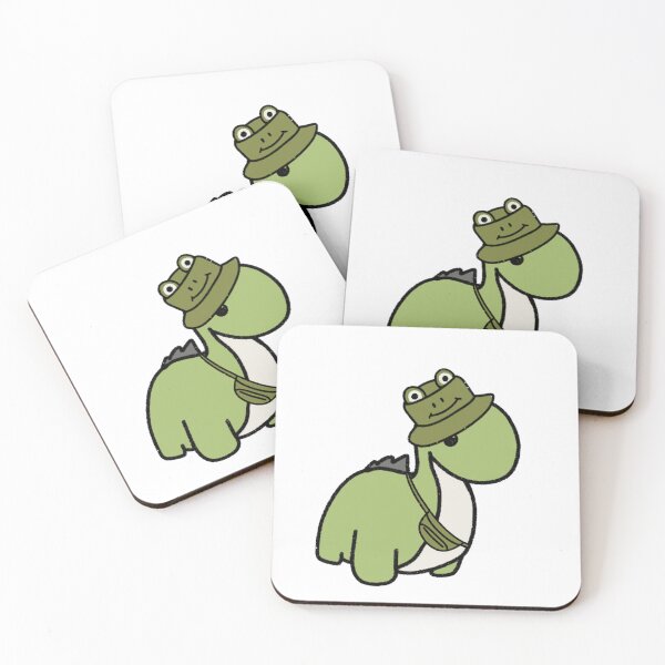 Item preview, Dinosaur in a Frog bucket Hat designed and sold by beckahbrooks.