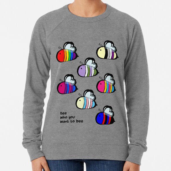 LGBT Pride Bee Swarm Lightweight Sweatshirt