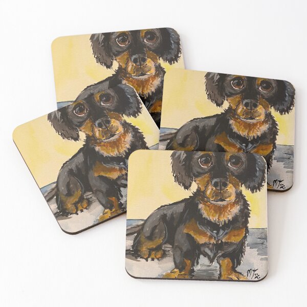Item preview, Mischievous dachshund designed and sold by MooseLovesArt.