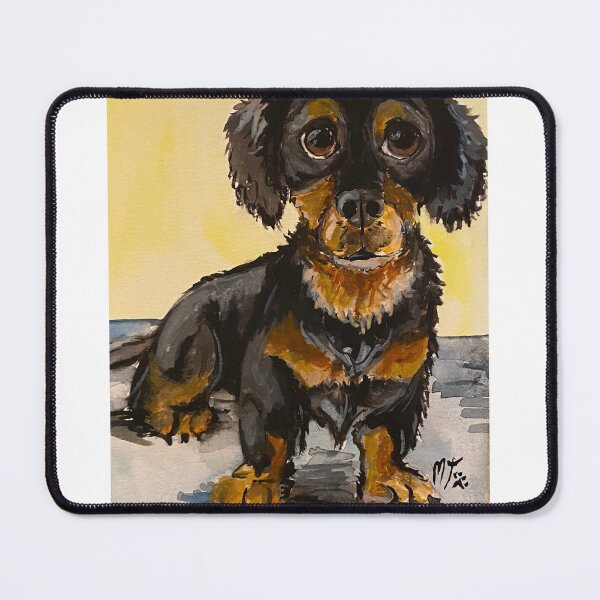 Item preview, Mischievous dachshund designed and sold by MooseLovesArt.
