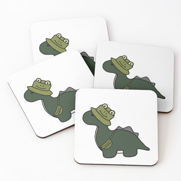 Item preview, Dinosaur in a Frog Bucket Hat designed and sold by beckahbrooks.