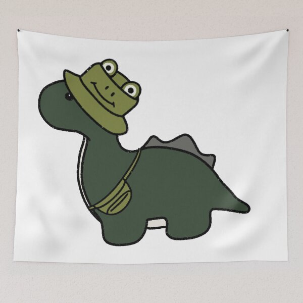 Item preview, Dinosaur in a Frog Bucket Hat designed and sold by beckahbrooks.