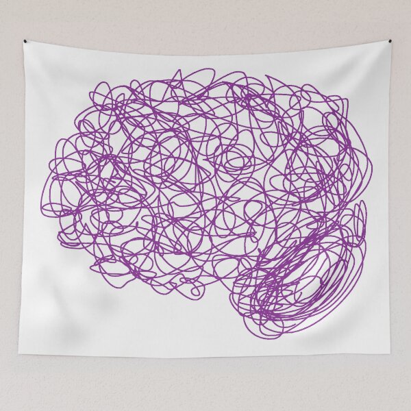 Item preview, Psychology Brain Purple Cerebral Cortex Psych Psychiatry Neurology Neuroscience Science designed and sold by hopecope.