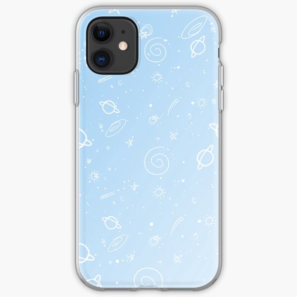 Pastel Galaxy- Blue iPhone Soft Case