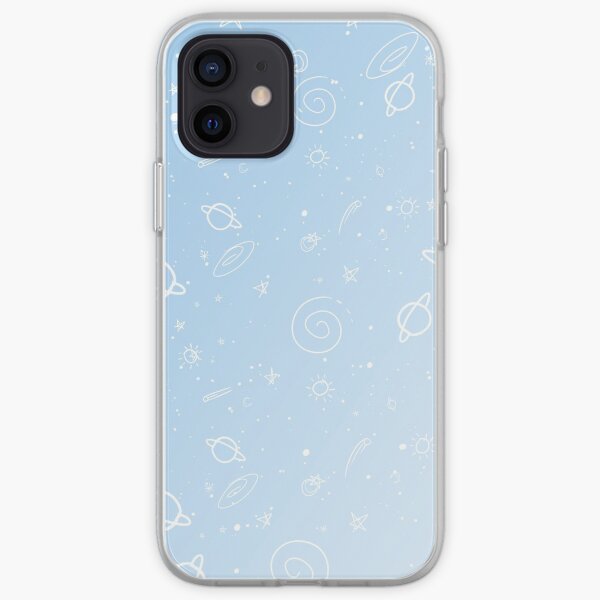 Pastel Galaxy- Blue iPhone Soft Case