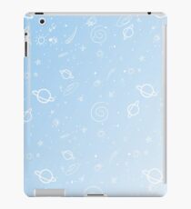 Pastell Galaxy-Blau iPad-Hülle & Klebefolie