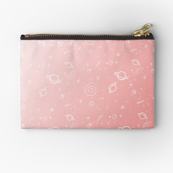 Pastel Galaxy- Pink Zipper Pouch