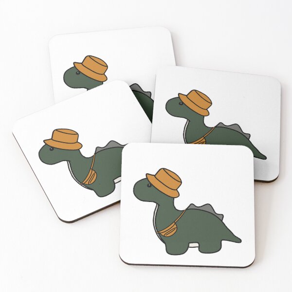 Item preview, Dinosaur in an Orange Bucket Hat designed and sold by beckahbrooks.