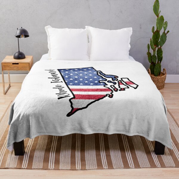 Item preview, Rhode Island State Outline with Patriotic USA American Flag designed and sold by Gsallicat.