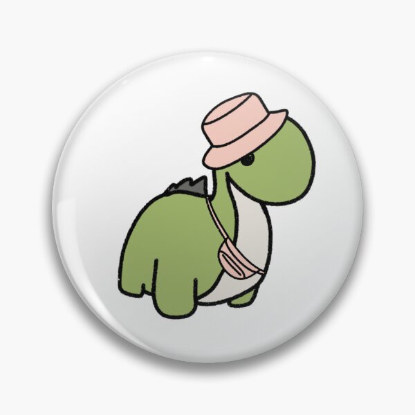 Item preview, Dinosaur in a Pink Bucket Hat designed and sold by beckahbrooks.