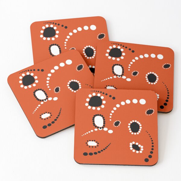 Item preview, Dreamtime in Red and Black designed and sold by GrimalkinStudio.