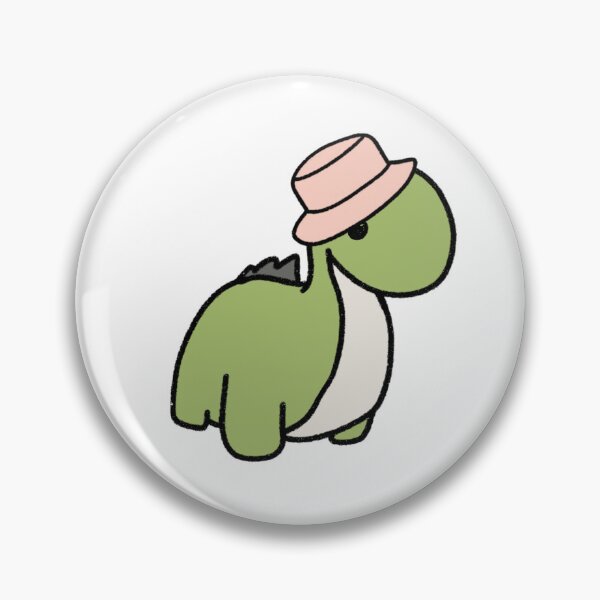 Item preview, Dinosaur in a Pink Bucket Hat designed and sold by beckahbrooks.
