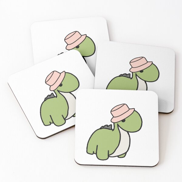 Item preview, Dinosaur in a Pink Bucket Hat designed and sold by beckahbrooks.