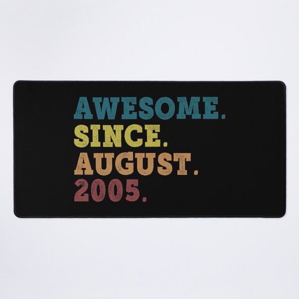 Item preview, Awesome Since August 2005 Retro Vintage 17th Birthday Gift designed and sold by designbychow.