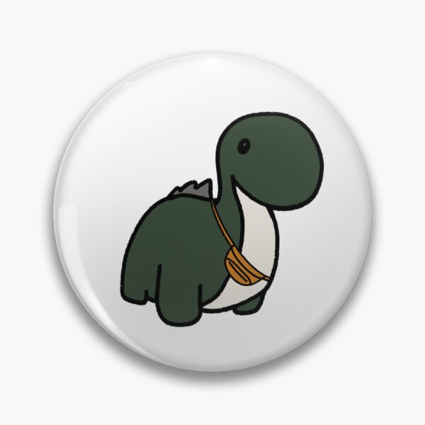 Item preview, Dinosaur in an Orange Fanny Pack designed and sold by beckahbrooks.