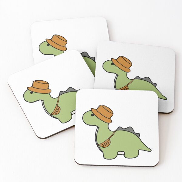 Item preview, Dinosaur in an Orange Bucket Hat designed and sold by beckahbrooks.