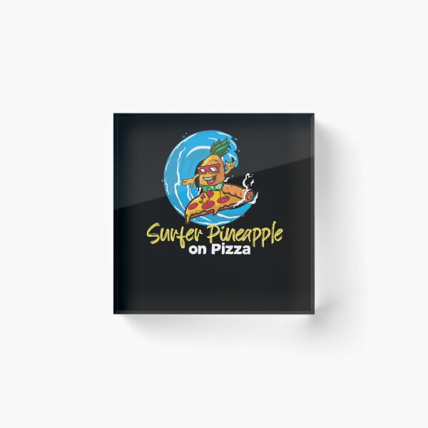 Item preview, Surfer Pineapple Boy on Pizza designed and sold by Grafik Traffik.