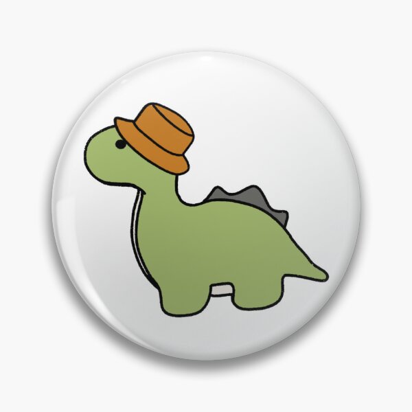 Item preview, Dinosaur in an Orange Bucket Hat designed and sold by beckahbrooks.