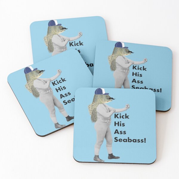 Item preview, Kick His Ass Seabass! designed and sold by DuncTum.
