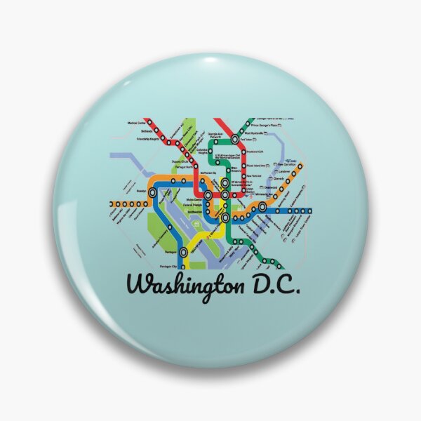Item preview, Metro Map Of Washington Dc Art City Rail Transit Subway designed and sold by DuncTum.