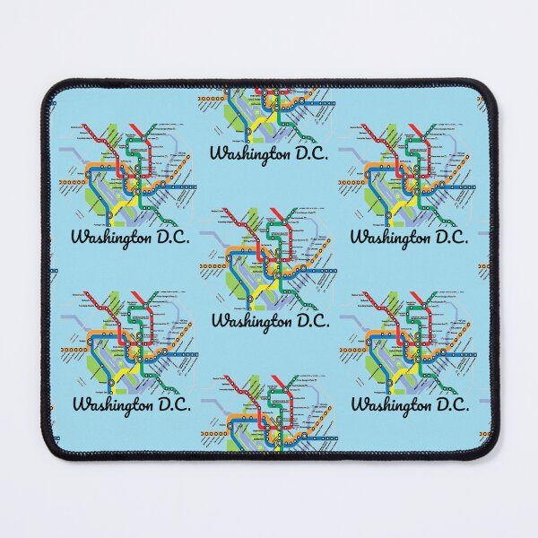 Item preview, Metro Map Of Washington Dc Art City Rail Transit Subway designed and sold by DuncTum.