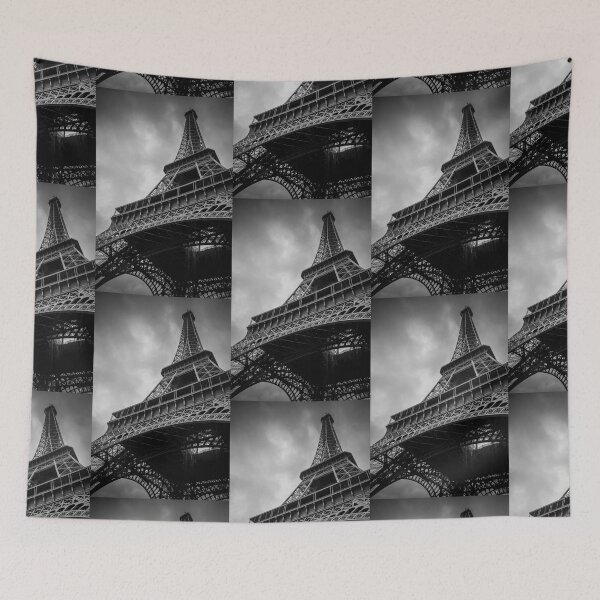 Item preview, Black and White Eiffel Tower designed and sold by CulverCrafts.