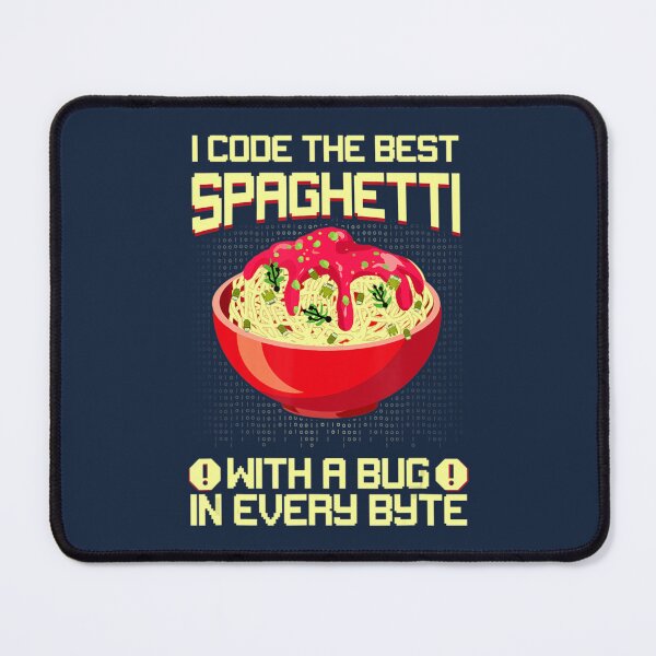 Item preview, I Code The Best Spaghetti Programming Coding Pun designed and sold by dragonteesa.