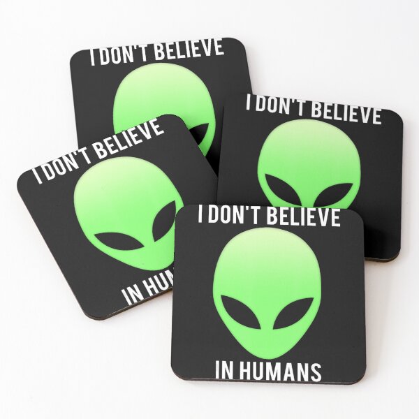 Item preview, I Don't Believe In Humans Alien Space designed and sold by dragonteesa.