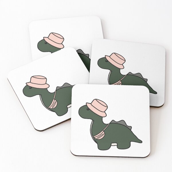 Item preview, Dinosaur in a Pink Bucket Hat designed and sold by beckahbrooks.