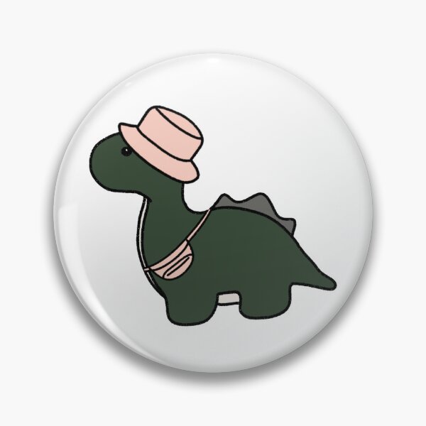 Item preview, Dinosaur in a Pink Bucket Hat designed and sold by beckahbrooks.