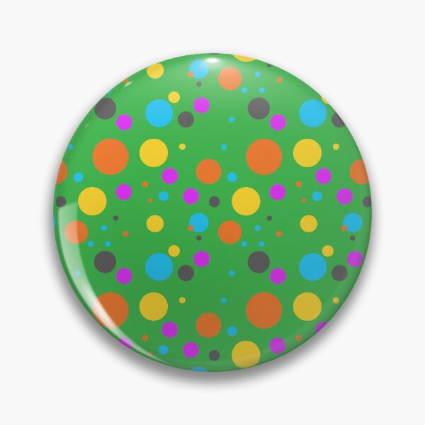 Item preview, Summer 70s 60s Seventies Sixties Retro Vintage Polka Dots Dots Dots Polka Dots Circles Orange Yellow Green Pink designed and sold by fairy-taler.