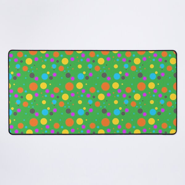 Item preview, Summer 70s 60s Seventies Sixties Retro Vintage Polka Dots Dots Dots Polka Dots Circles Orange Yellow Green Pink designed and sold by fairy-taler.