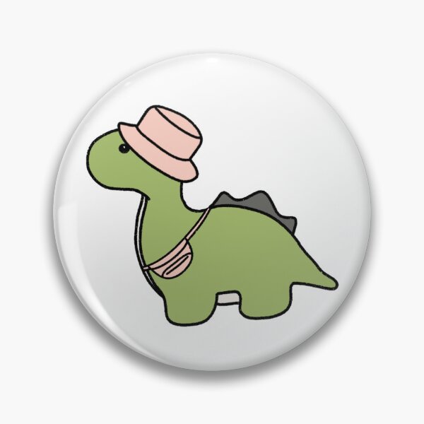 Item preview, Dinosaur in a Pink Bucket Hat designed and sold by beckahbrooks.