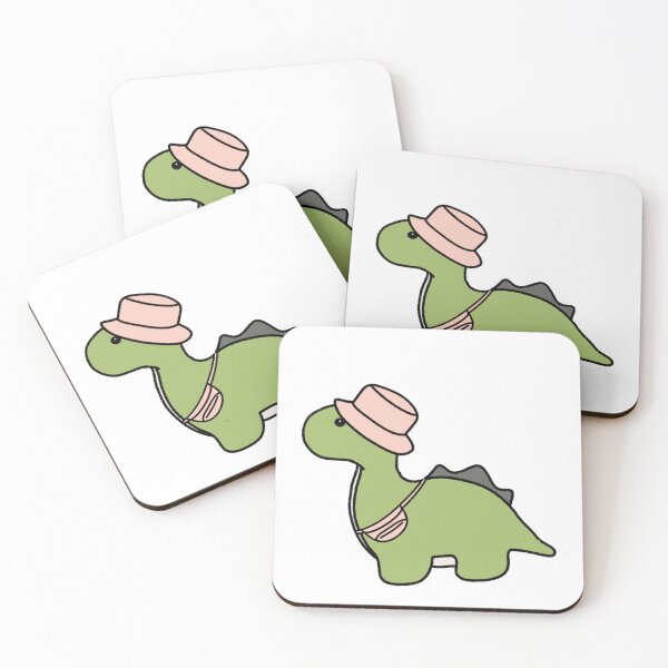 Item preview, Dinosaur in a Pink Bucket Hat designed and sold by beckahbrooks.