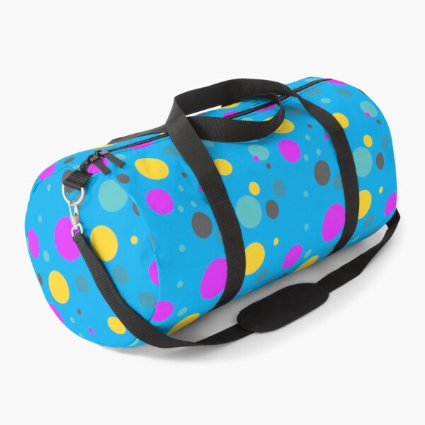 Item preview, Summer 70s 60s Seventies Sixties Retro Vintage Polka Dots Dots Dots Polka Dots Circles Electric Blue Pink Yellow designed and sold by fairy-taler.