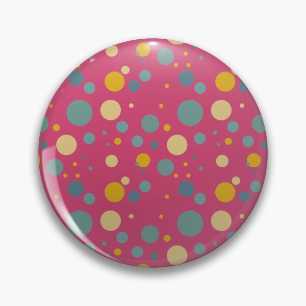 Item preview, Summer 70s 60s Seventies Sixties Retro Vintage Polka Dots Dots Dots Polka Dots Circles Rose Red Tan Blue Orange designed and sold by fairy-taler.