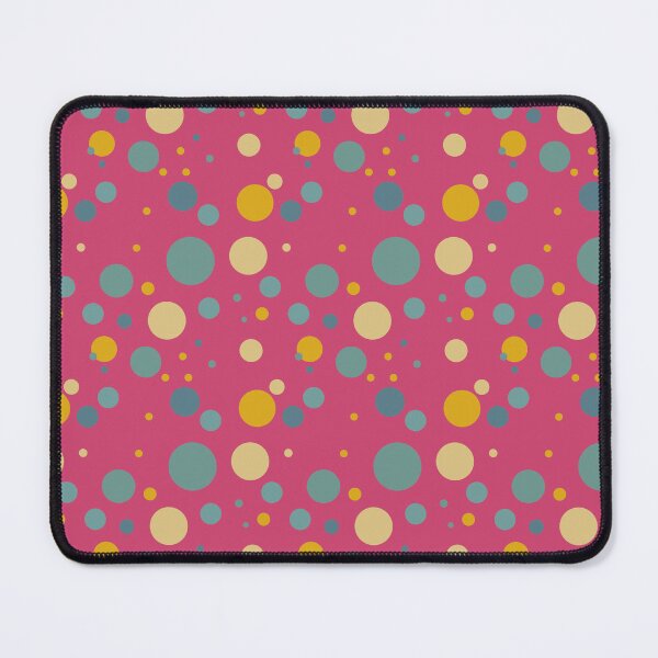 Item preview, Summer 70s 60s Seventies Sixties Retro Vintage Polka Dots Dots Dots Polka Dots Circles Rose Red Tan Blue Orange designed and sold by fairy-taler.