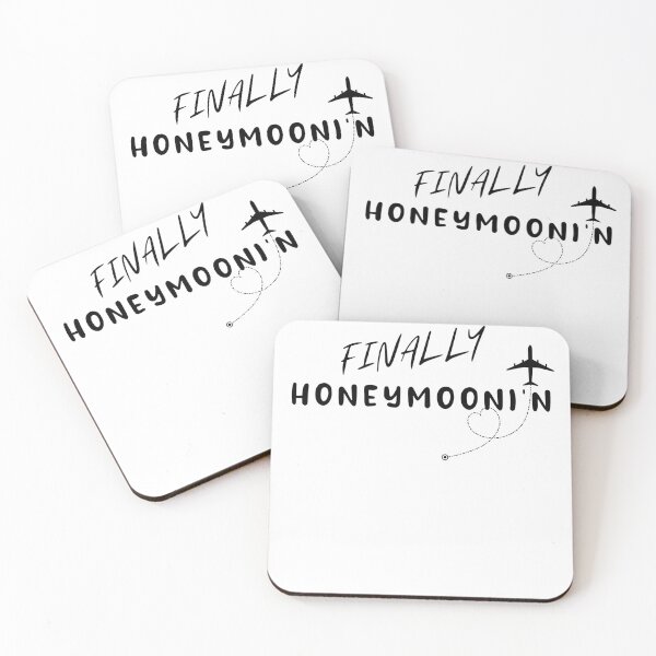 Item preview, Funny Finally honeymooning, just married couple late honey moon vacation designed and sold by POPLIN ⭐ ⭐ ⭐ ⭐ ⭐.