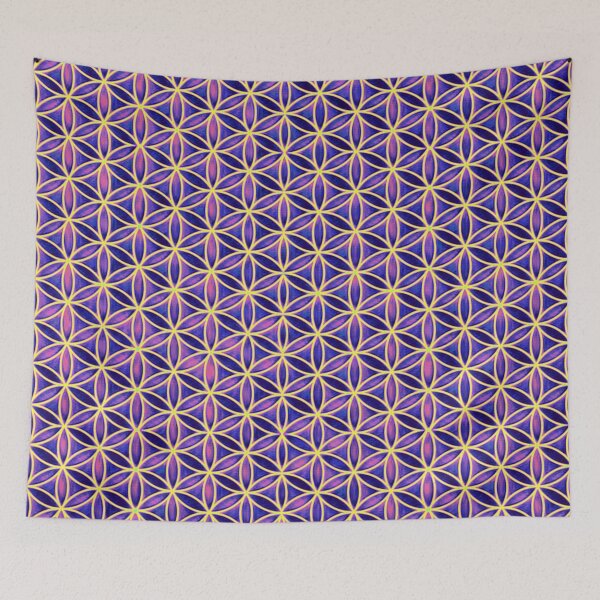 Item preview, Boho Colorful Flower of Life Pattern  designed and sold by shantilovesart.