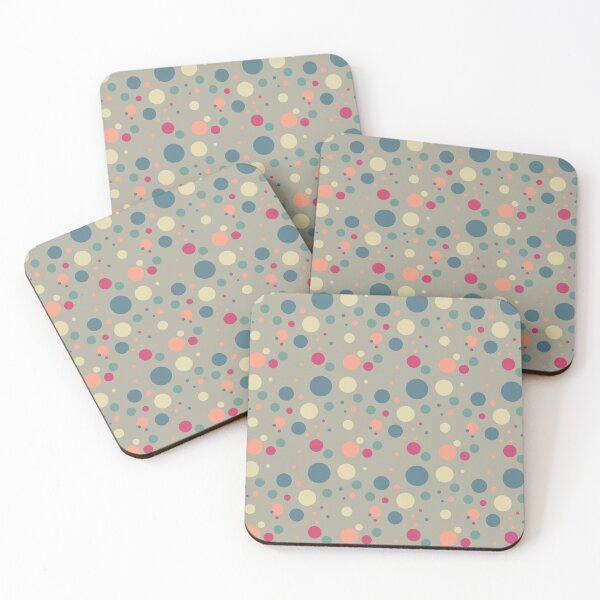 Item preview, Polka Dots Dots Dots Polka Dots Circles Grey Red White Blue designed and sold by fairy-taler.