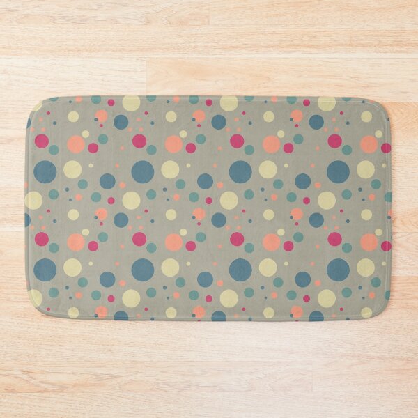 Item preview, Polka Dots Dots Dots Polka Dots Circles Grey Red White Blue designed and sold by fairy-taler.