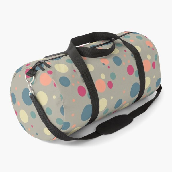 Item preview, Polka Dots Dots Dots Polka Dots Circles Grey Red White Blue designed and sold by fairy-taler.