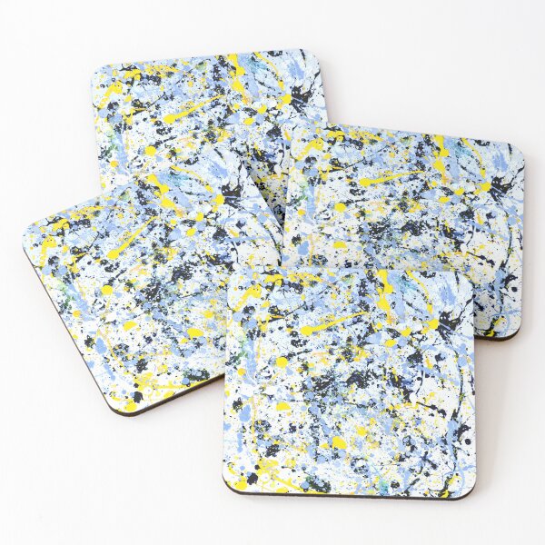 Item preview, Resumen en azul, amarillo y negro (P) designed and sold by Rockett Graphics.