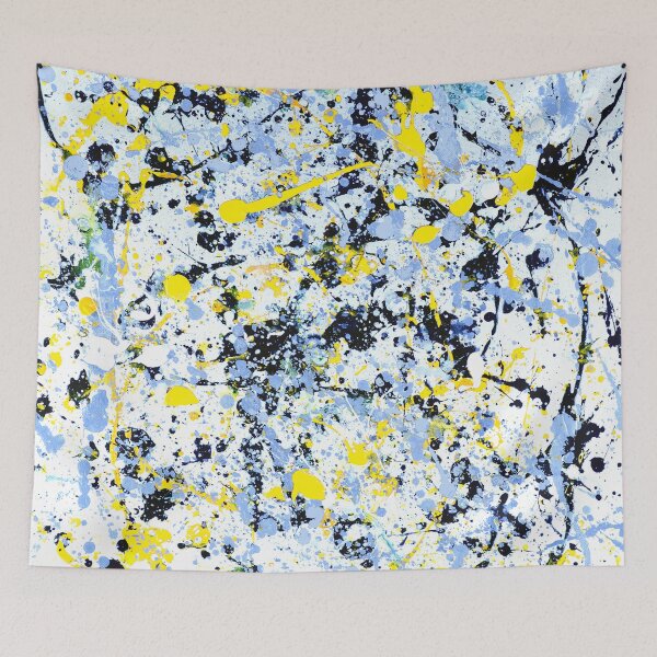 Item preview, Abstract in Blue, Yellow & Black (P) designed and sold by Rockett Graphics.