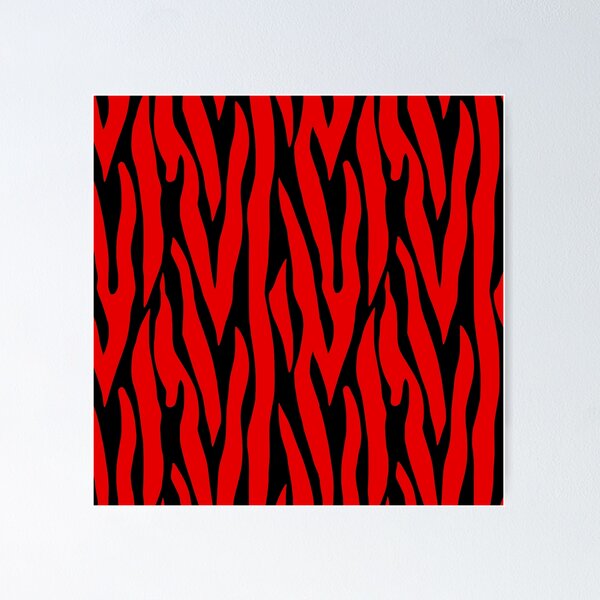 Item preview, Red zebra pattern  designed and sold by Nora Gad.