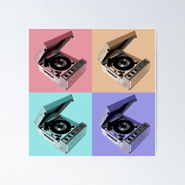 Item preview, Rock 'n' Roll Record Player Pop Art designed and sold by Sasha Art Gallery.