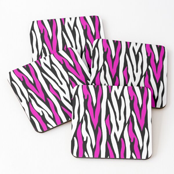 Item preview, Magenta and Black zebra lines designed and sold by Nora Gad.