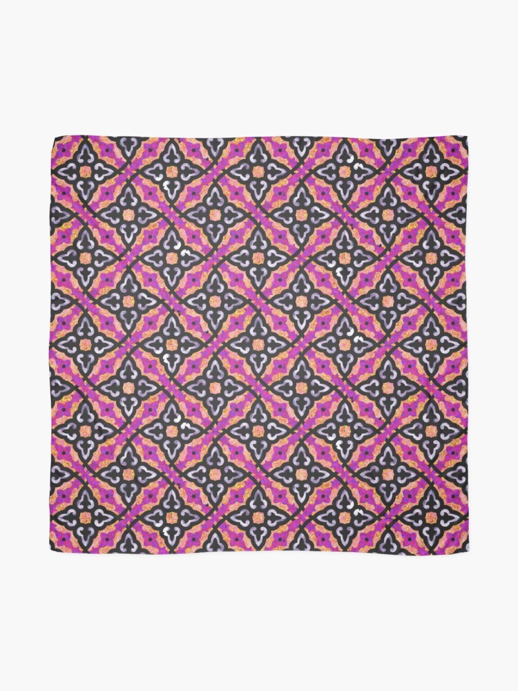 Alternate view of Purple pattern (Burberry style) Scarf